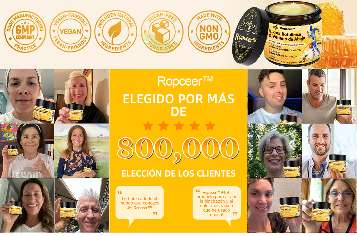 Ropceer™ Toxina Botulínica & Veneno de Abeja Alivio del Dolor Crema Cicatrizante de Huesos
